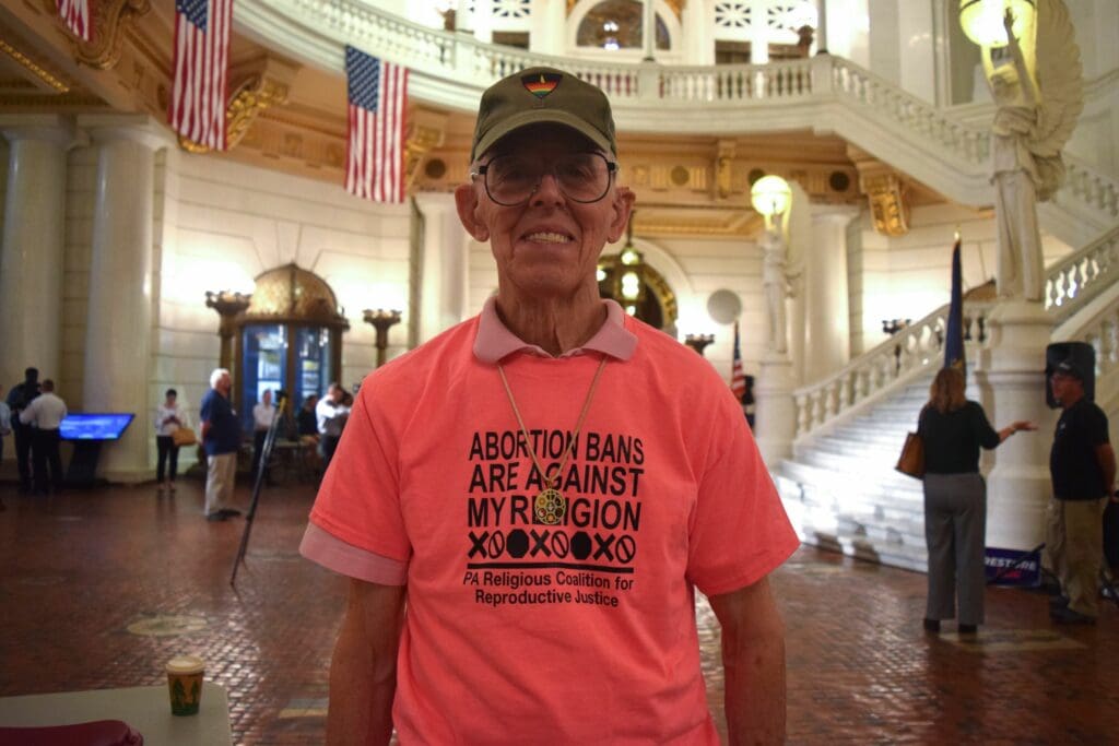 Jim Cavenaugh, a chaplain at the Unitarian Church of Harrisburg, has been fighting for reproductive rights for decades.
